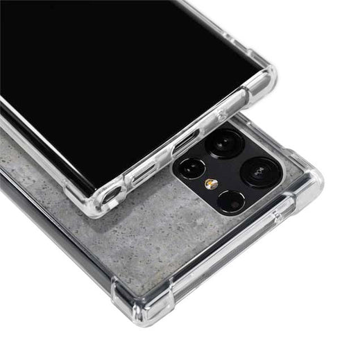 Natural Grey Concrete Galaxy S22 Ultra Clear Case
