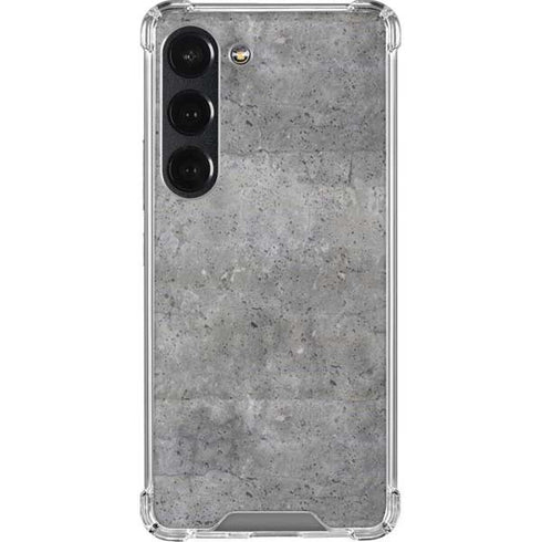 Natural Grey Concrete Galaxy S23 Clear Case