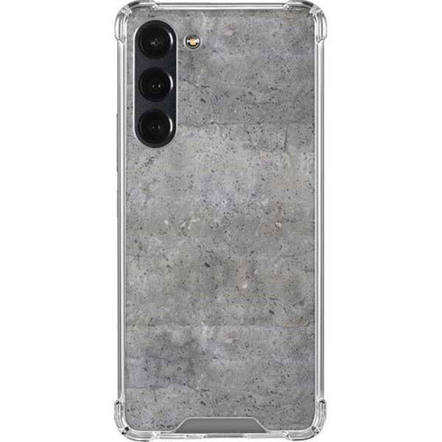 Natural Grey Concrete Galaxy S23 Plus Clear Case