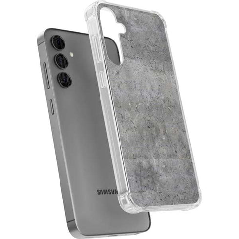 Natural Grey Concrete Galaxy S24 Plus Clear Case