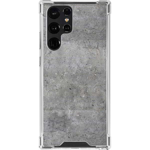 Natural Grey Concrete Galaxy S24 Ultra Clear Case