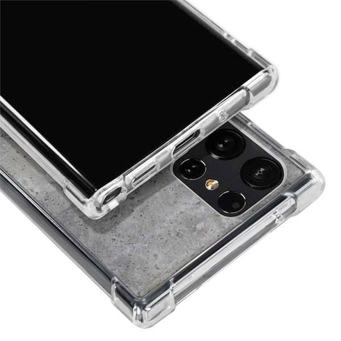 Natural Grey Concrete Galaxy S24 Ultra Clear Case