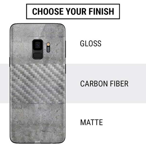 Natural Grey Concrete Galaxy S9 Skin