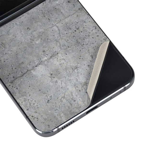 Natural Grey Concrete Galaxy Z Flip5 5G Skin