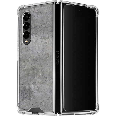 Natural Grey Concrete Galaxy Z Fold4 5G Clear Case