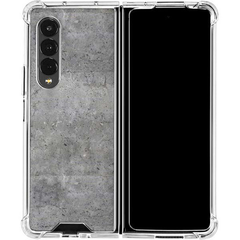 Natural Grey Concrete Galaxy Z Fold4 5G Clear Case