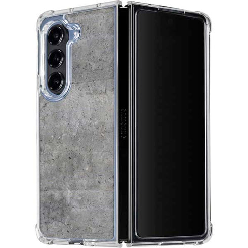 Natural Grey Concrete Galaxy Z Fold5 5G Clear Case