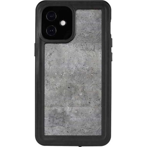 Natural Grey Concrete iPhone 12 Mini Waterproof Case