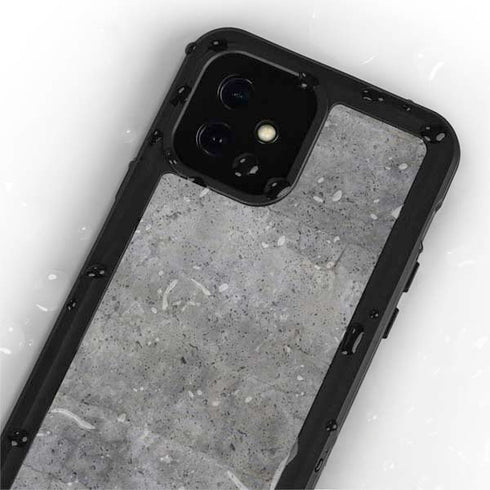Natural Grey Concrete iPhone 12 Mini Waterproof Case