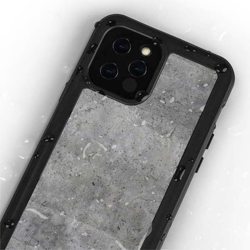 Natural Grey Concrete iPhone 12 Pro Waterproof Case
