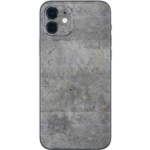 Natural Grey Concrete iPhone 12 Skin
