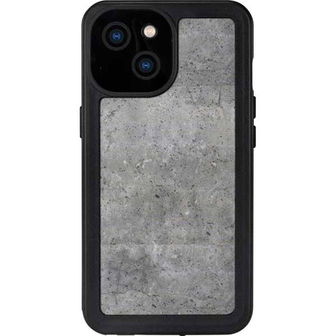 Natural Grey Concrete iPhone 13 Mini Waterproof Case