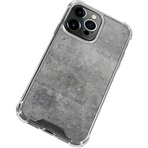 Natural Grey Concrete iPhone 13 Pro Clear Case