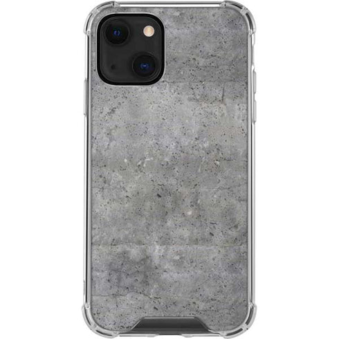 Natural Grey Concrete iPhone 14 Plus Clear Case