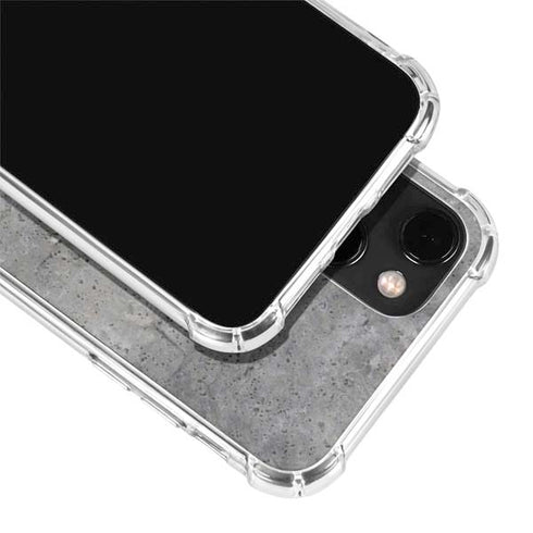 Natural Grey Concrete iPhone 15 Plus Clear Case
