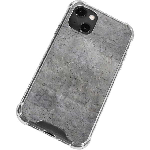 Natural Grey Concrete iPhone 14 Plus Clear Case