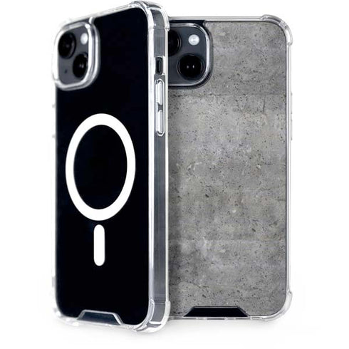 Natural Grey Concrete iPhone 15 Plus MagSafe Case