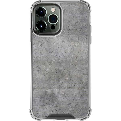Natural Grey Concrete iPhone 14 Pro Max Clear Case