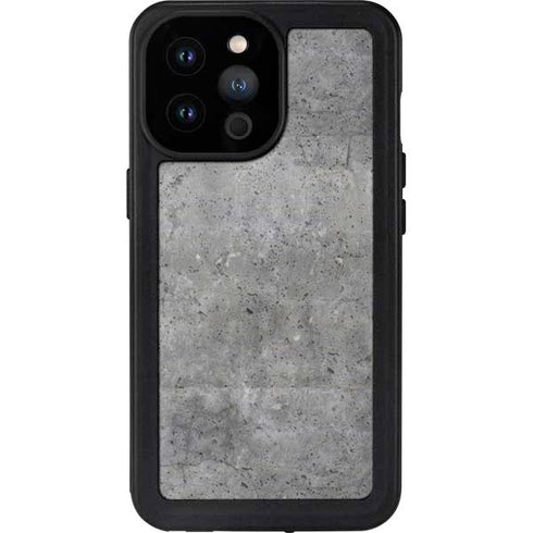 Natural Grey Concrete iPhone 14 Pro Max Waterproof Case