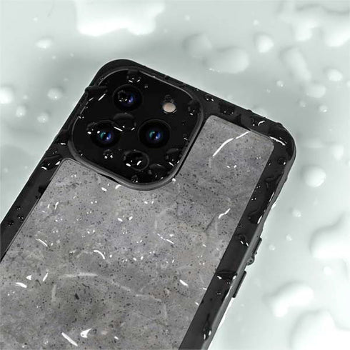 Natural Grey Concrete iPhone 14 Pro Max Waterproof Case