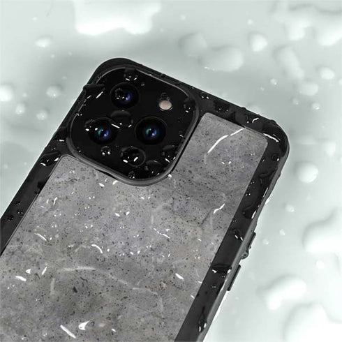 Natural Grey Concrete iPhone 14 Pro Waterproof Case