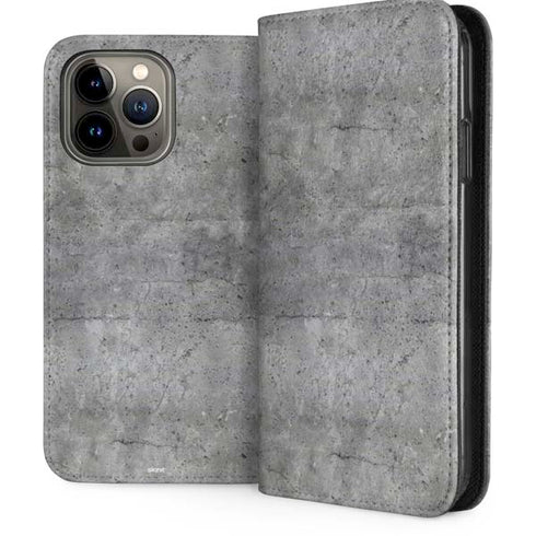Natural Grey Concrete iPhone 15 Pro Max Folio Case
