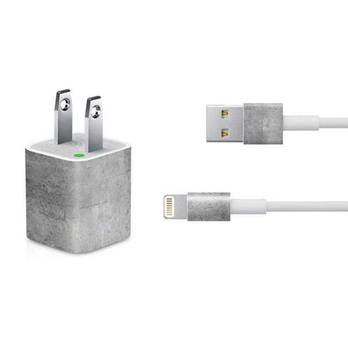 Natural Grey Concrete iPhone Charger (5W USB) Skin