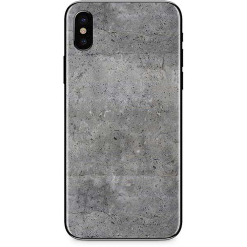 Natural Grey Concrete iPhone X Skin