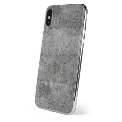 Natural Grey Concrete iPhone X Skin