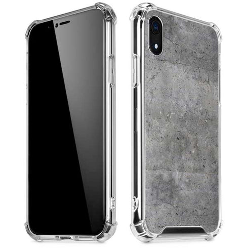 Natural Grey Concrete iPhone XR Clear Case