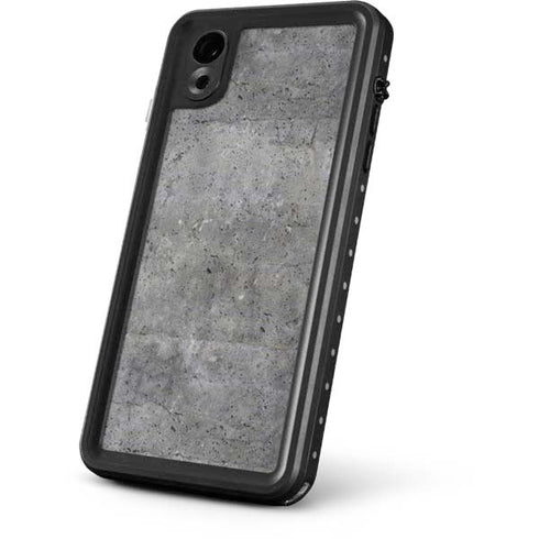 Natural Grey Concrete iPhone XR Waterproof Case