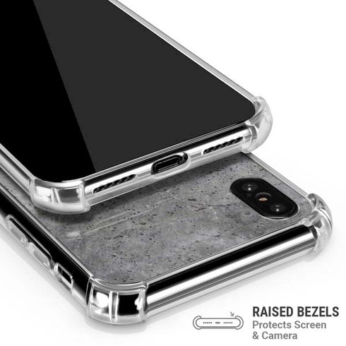 Natural Grey Concrete iPhone XS Max Clear Case