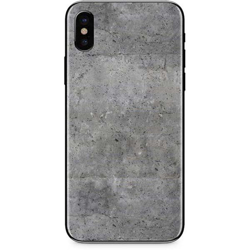 Natural Grey Concrete iPhone XS Skin
