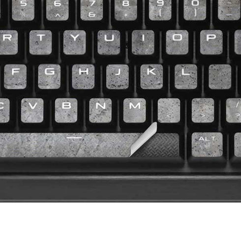 Natural Grey Concrete K95 RGB PLATINUM Mechanical Gaming Keyboard Skin