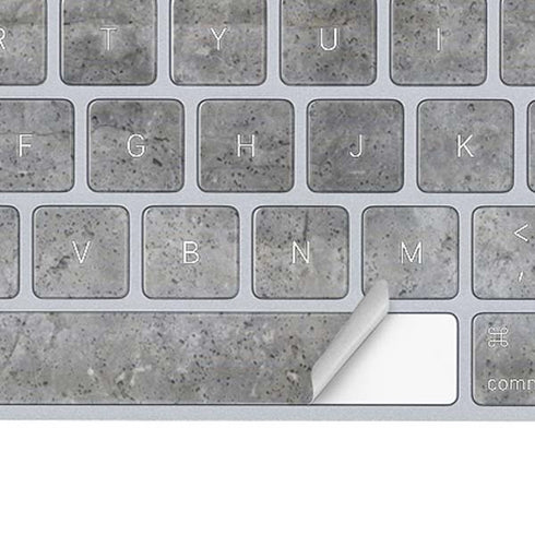 Natural Grey Concrete Magic Keyboard Skin