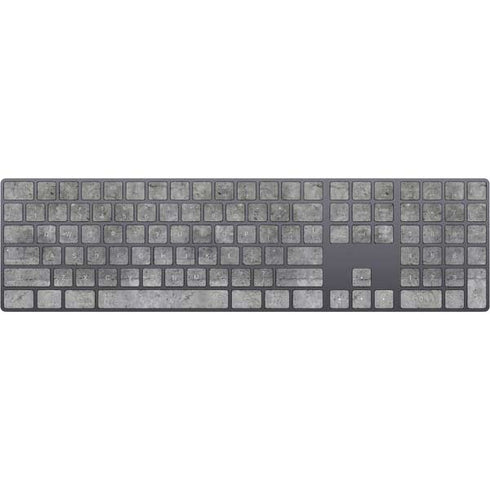 Natural Grey Concrete Magic Keyboard with Numeric Keypad Skin