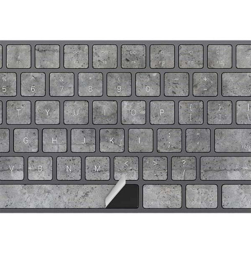 Natural Grey Concrete Magic Keyboard with Numeric Keypad Skin