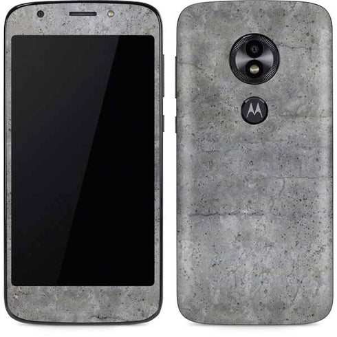 Natural Grey Concrete Moto E5 Play Skin