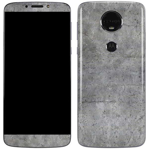 Natural Grey Concrete Moto E5 Plus Skin