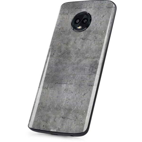 Natural Grey Concrete Moto G6 Skin