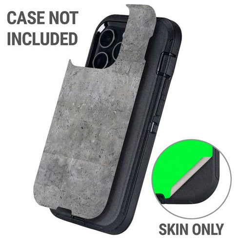 Natural Grey Concrete Otterbox Defender iPhone Skin