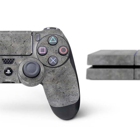 Natural Grey Concrete PS4 Console and Controller Bundle Skin