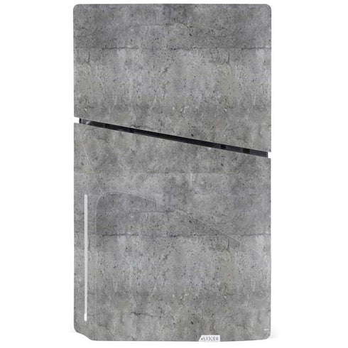 Natural Grey Concrete PS5 Slim Disk Console Skin