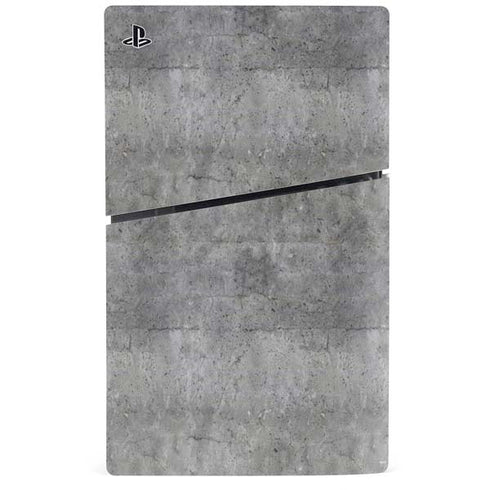 Natural Grey Concrete PS5 Slim Digital Edition Console Skin