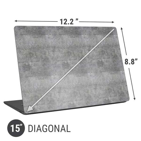 Natural Grey Concrete Universal Laptop 15in (12.2 x 8.8in) Skin