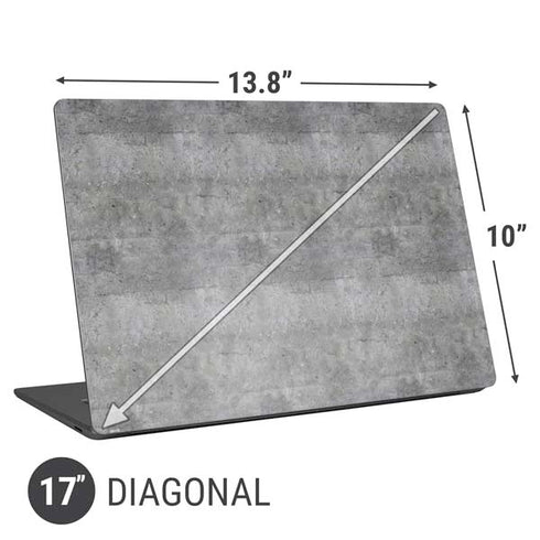 Natural Grey Concrete Universal Laptop 17in (13.8 x 10in) Skin