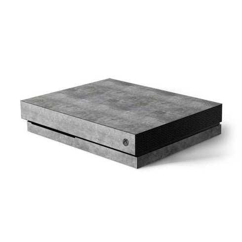 Natural Grey Concrete Xbox One X Console Skin