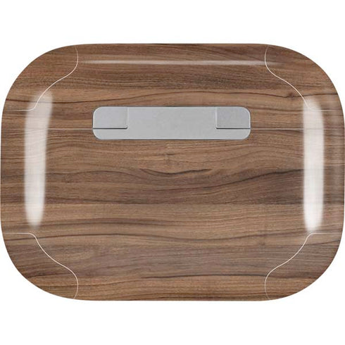 Natural Walnut Wood AirPods Pro 2nd Gen Skin