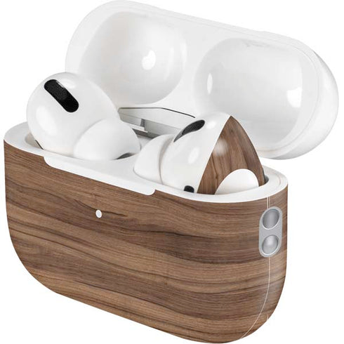 Natural Walnut Wood AirPods Pro 2nd Gen Skin