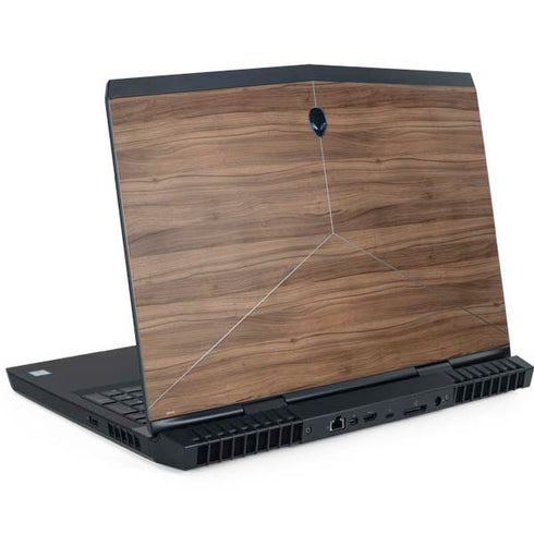 Natural Walnut Wood Dell Alienware Skin